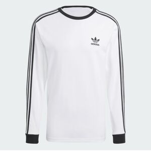 Adidas Adicolor Classics 3-Stripes Long Sleeve Tee White And Black Size Medium